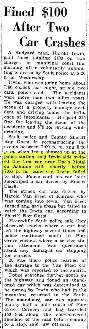Docs Motel - Jan-15-1953 Article (newer photo)